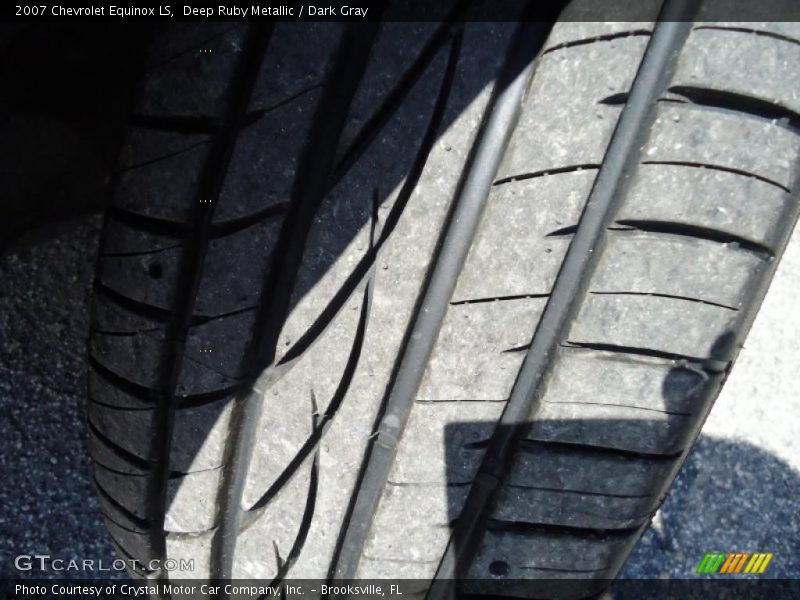 Deep Ruby Metallic / Dark Gray 2007 Chevrolet Equinox LS