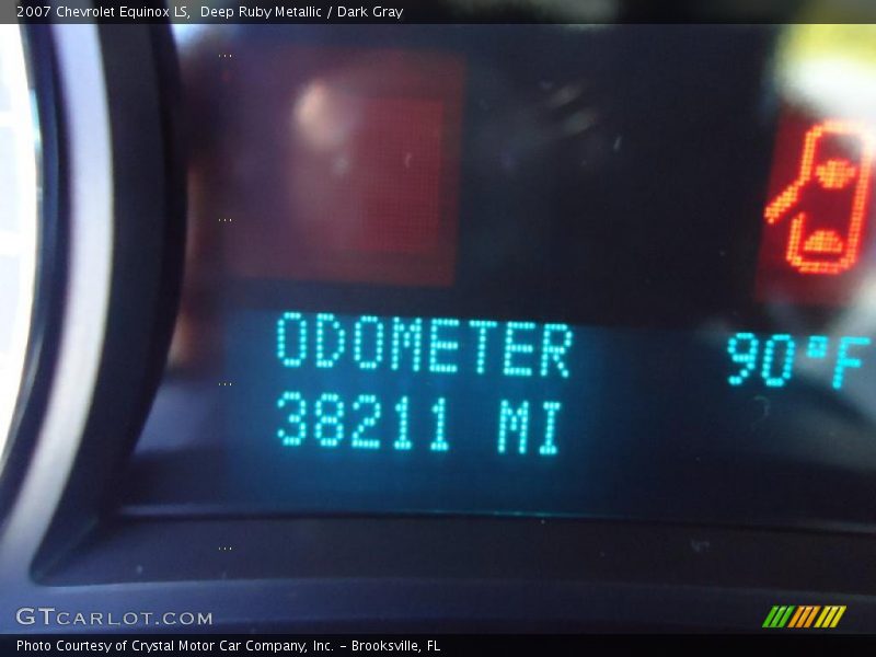 Deep Ruby Metallic / Dark Gray 2007 Chevrolet Equinox LS