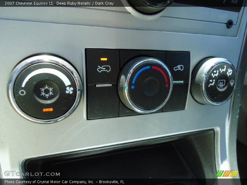 Deep Ruby Metallic / Dark Gray 2007 Chevrolet Equinox LS