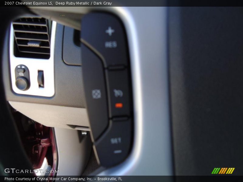 Deep Ruby Metallic / Dark Gray 2007 Chevrolet Equinox LS