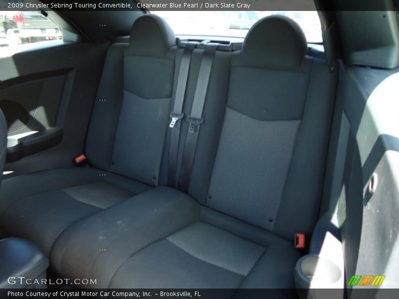 Clearwater Blue Pearl / Dark Slate Gray 2009 Chrysler Sebring Touring Convertible