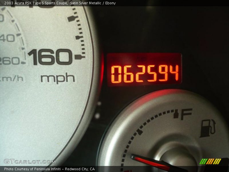 Satin Silver Metallic / Ebony 2003 Acura RSX Type S Sports Coupe