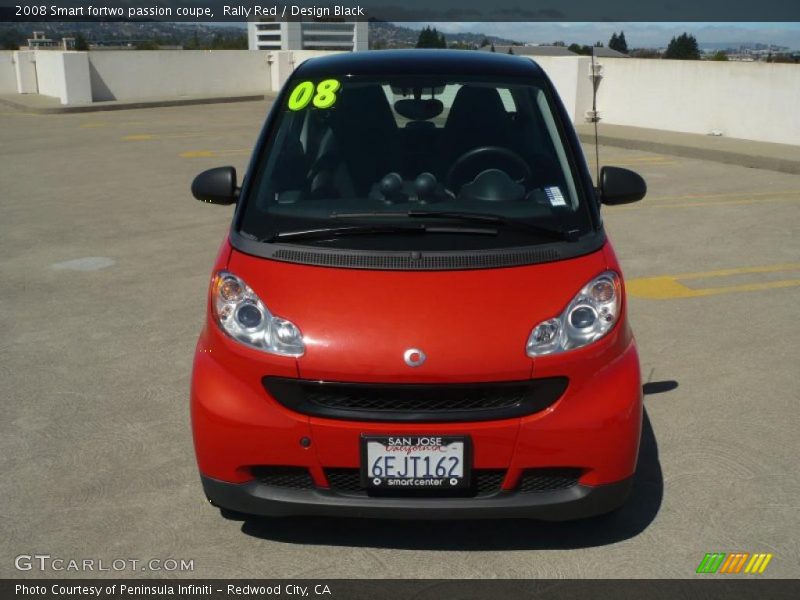 Rally Red / Design Black 2008 Smart fortwo passion coupe