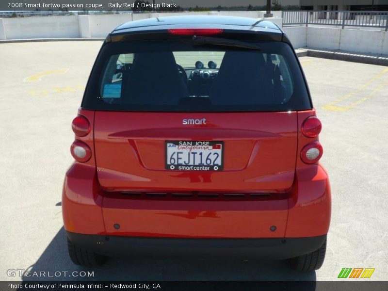 Rally Red / Design Black 2008 Smart fortwo passion coupe