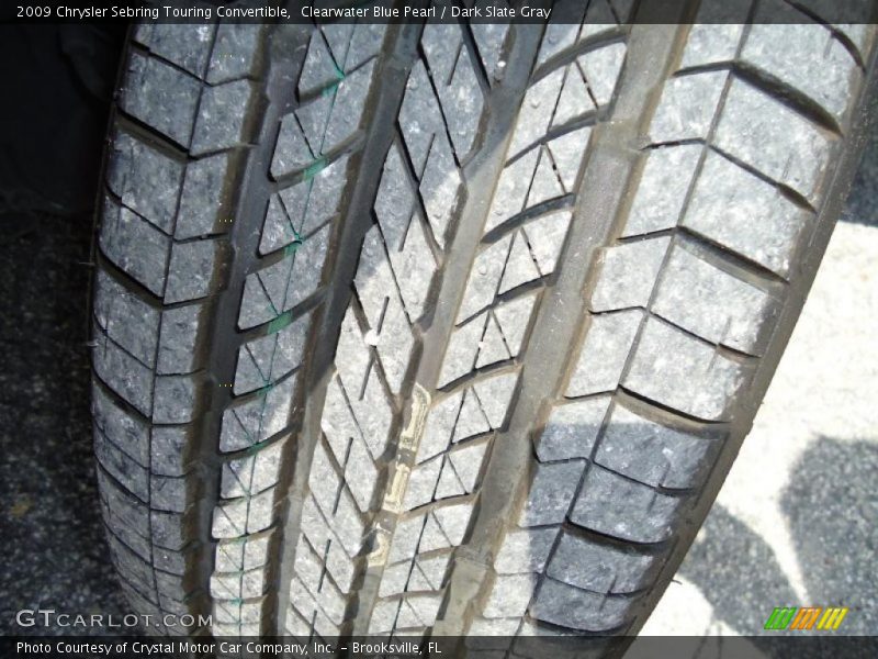 Clearwater Blue Pearl / Dark Slate Gray 2009 Chrysler Sebring Touring Convertible