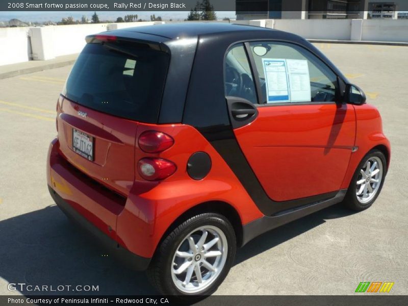 Rally Red / Design Black 2008 Smart fortwo passion coupe