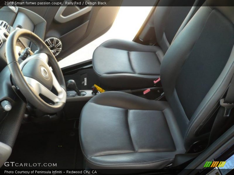 Rally Red / Design Black 2008 Smart fortwo passion coupe
