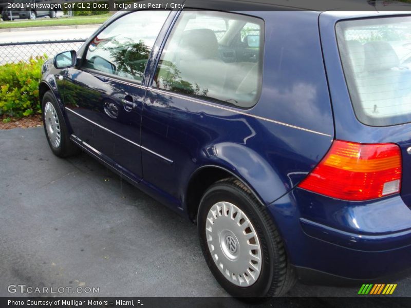 Indigo Blue Pearl / Grey 2001 Volkswagen Golf GL 2 Door