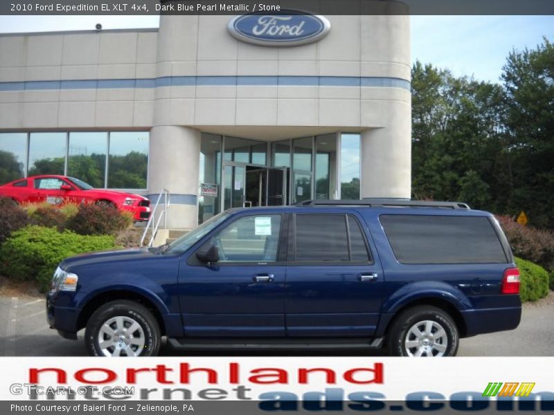 Dark Blue Pearl Metallic / Stone 2010 Ford Expedition EL XLT 4x4