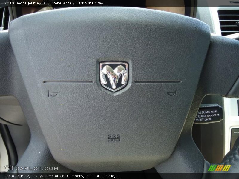 Stone White / Dark Slate Gray 2010 Dodge Journey SXT