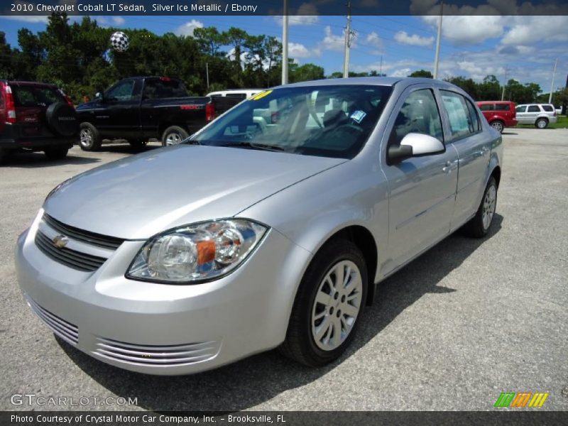 Silver Ice Metallic / Ebony 2010 Chevrolet Cobalt LT Sedan