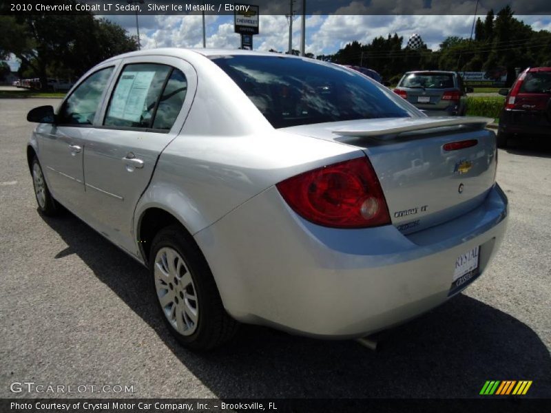 Silver Ice Metallic / Ebony 2010 Chevrolet Cobalt LT Sedan