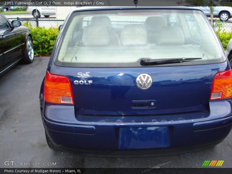 Indigo Blue Pearl / Grey 2001 Volkswagen Golf GL 2 Door