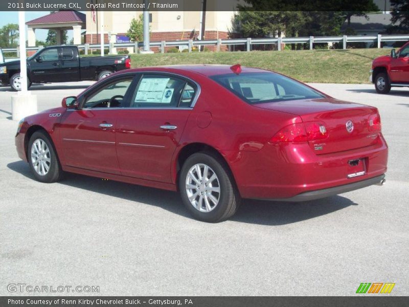 Crystal Red Tintcoat / Titanium 2011 Buick Lucerne CXL