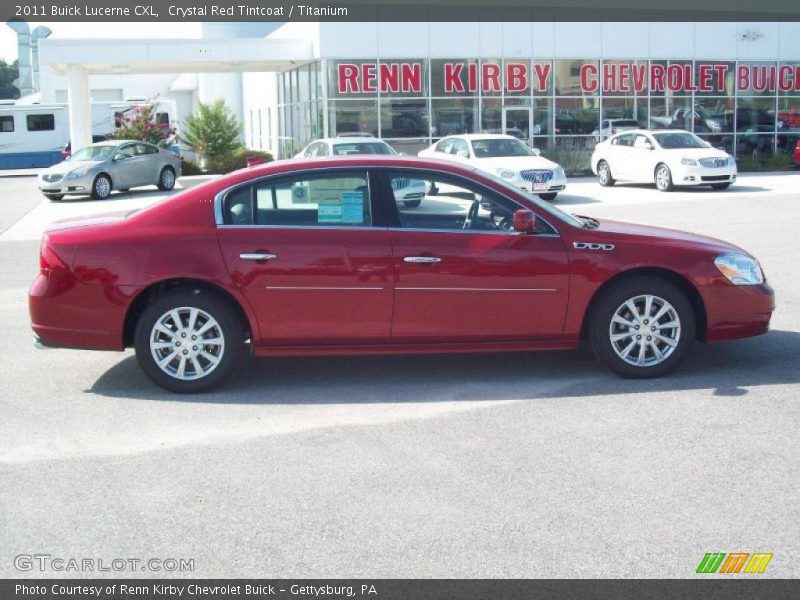 Crystal Red Tintcoat / Titanium 2011 Buick Lucerne CXL