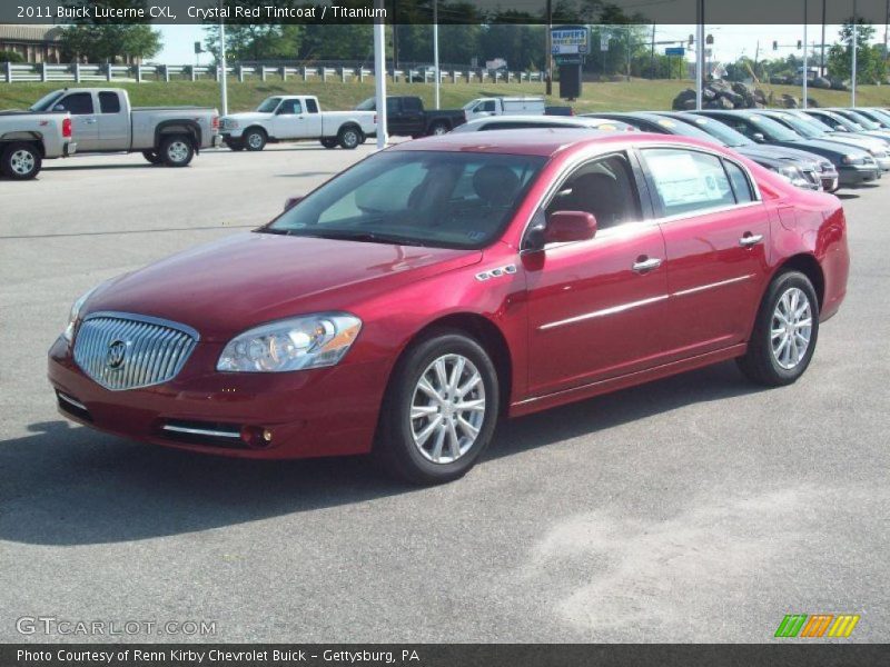 Crystal Red Tintcoat / Titanium 2011 Buick Lucerne CXL