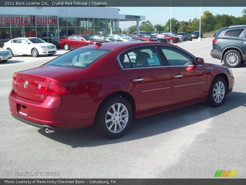 Crystal Red Tintcoat / Titanium 2011 Buick Lucerne CXL