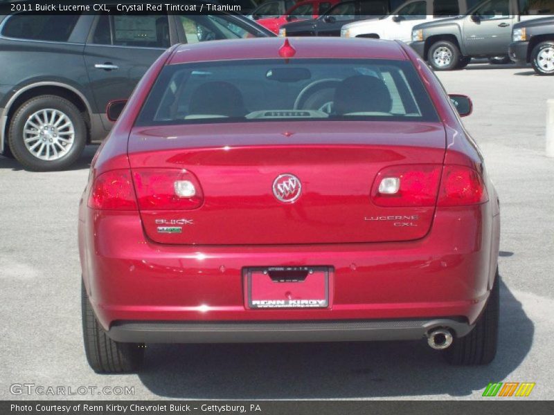 Crystal Red Tintcoat / Titanium 2011 Buick Lucerne CXL