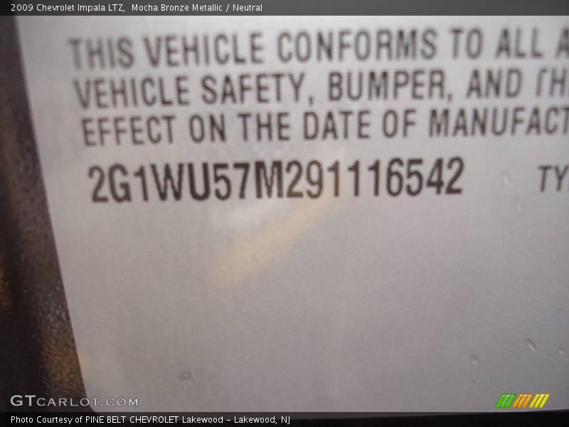 Mocha Bronze Metallic / Neutral 2009 Chevrolet Impala LTZ