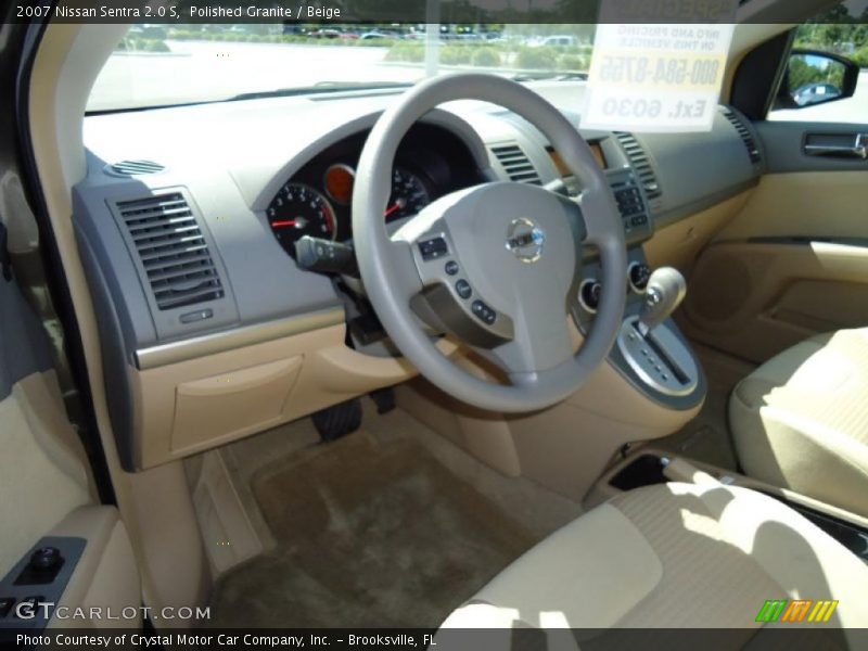 Polished Granite / Beige 2007 Nissan Sentra 2.0 S
