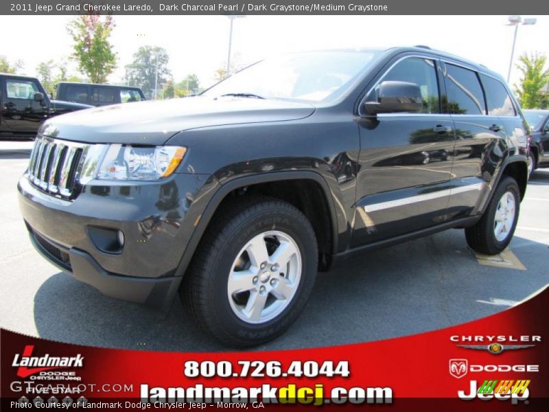 Dark Charcoal Pearl / Dark Graystone/Medium Graystone 2011 Jeep Grand Cherokee Laredo