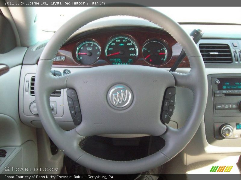 Crystal Red Tintcoat / Titanium 2011 Buick Lucerne CXL