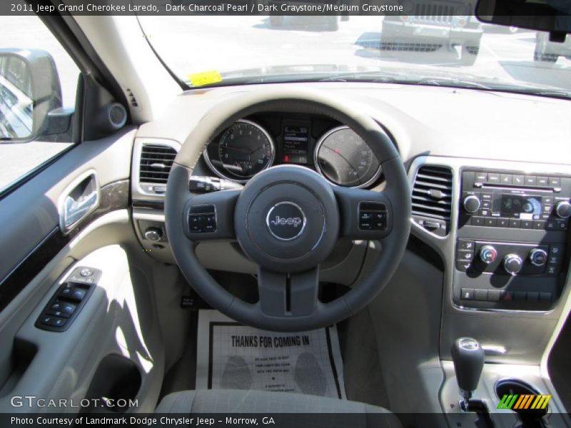 Dark Charcoal Pearl / Dark Graystone/Medium Graystone 2011 Jeep Grand Cherokee Laredo