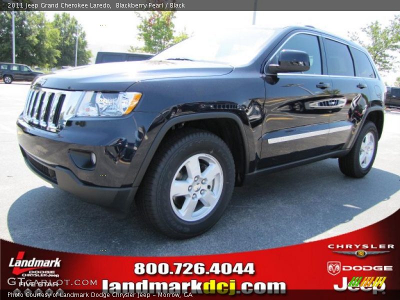 Blackberry Pearl / Black 2011 Jeep Grand Cherokee Laredo