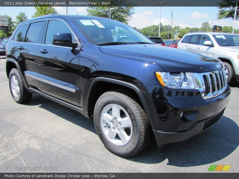 Blackberry Pearl / Black 2011 Jeep Grand Cherokee Laredo
