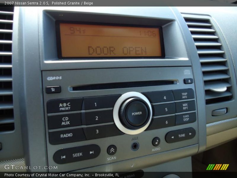Polished Granite / Beige 2007 Nissan Sentra 2.0 S