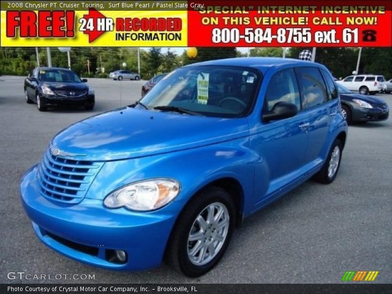Surf Blue Pearl / Pastel Slate Gray 2008 Chrysler PT Cruiser Touring
