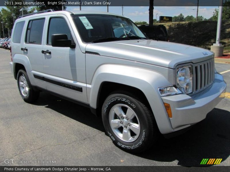 Bright Silver Metallic / Dark Slate Gray 2011 Jeep Liberty Sport