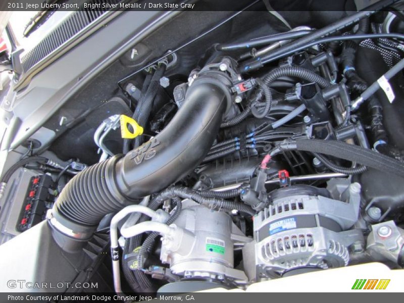 Bright Silver Metallic / Dark Slate Gray 2011 Jeep Liberty Sport