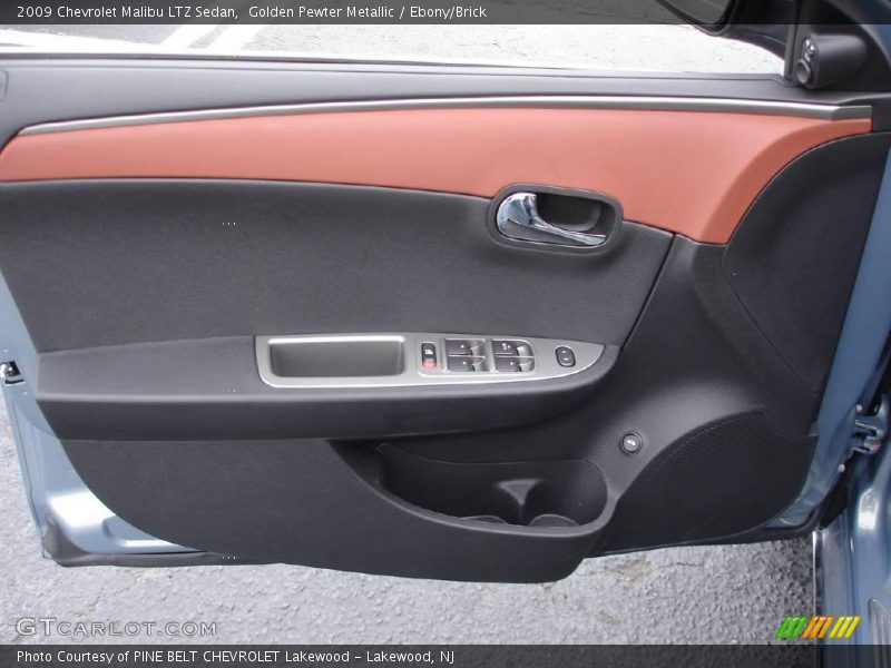 Golden Pewter Metallic / Ebony/Brick 2009 Chevrolet Malibu LTZ Sedan