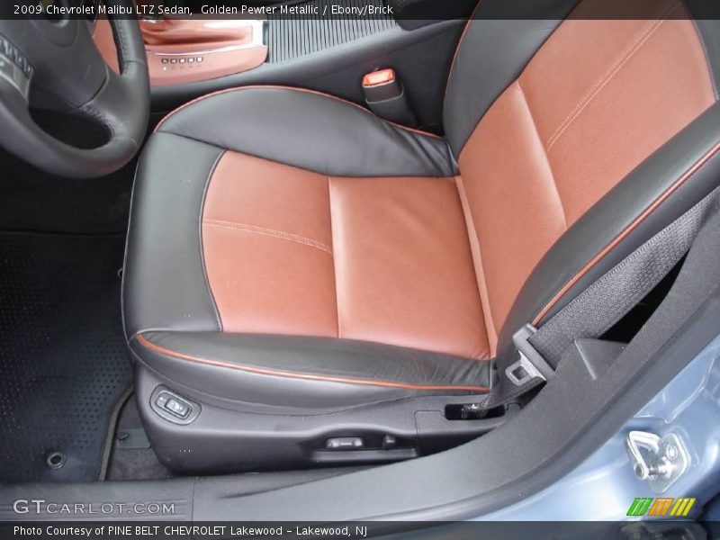 Golden Pewter Metallic / Ebony/Brick 2009 Chevrolet Malibu LTZ Sedan