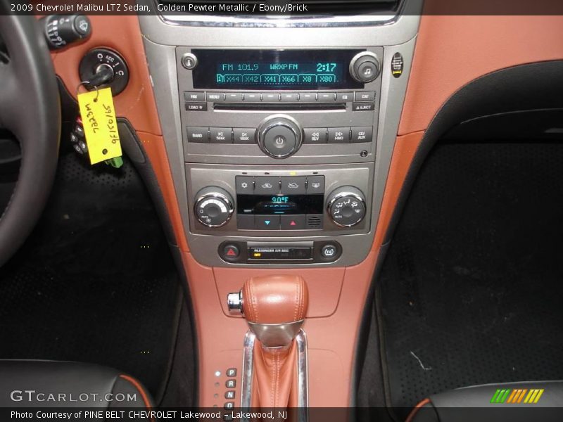 Golden Pewter Metallic / Ebony/Brick 2009 Chevrolet Malibu LTZ Sedan