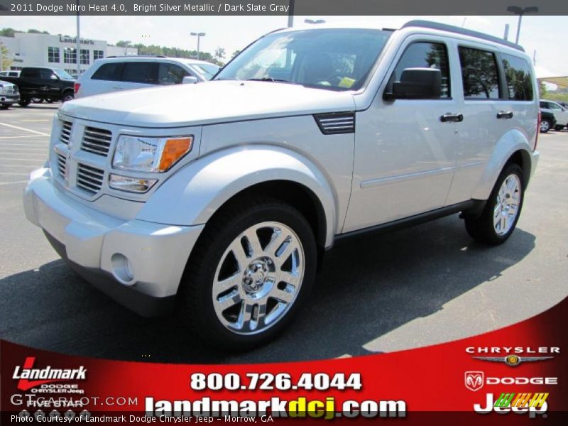 Bright Silver Metallic / Dark Slate Gray 2011 Dodge Nitro Heat 4.0