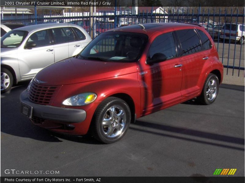 Inferno Red Pearl / Gray 2001 Chrysler PT Cruiser Limited
