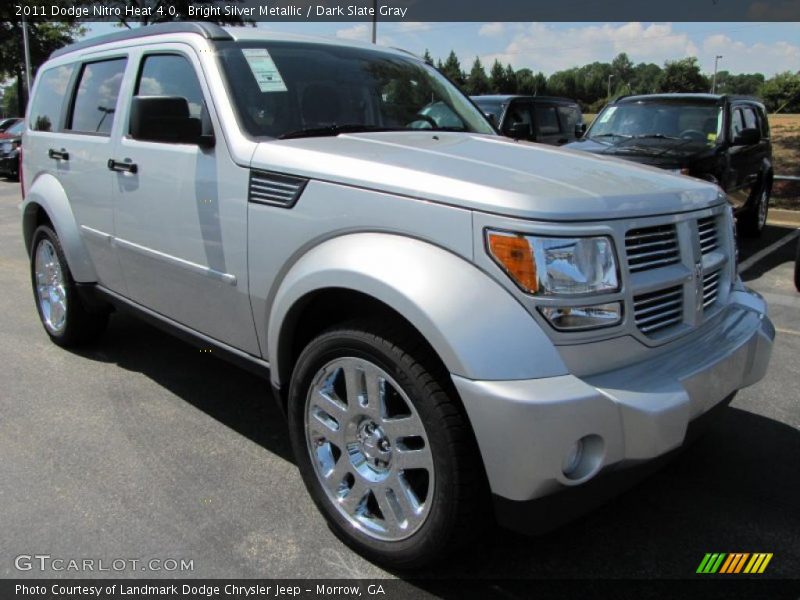Bright Silver Metallic / Dark Slate Gray 2011 Dodge Nitro Heat 4.0
