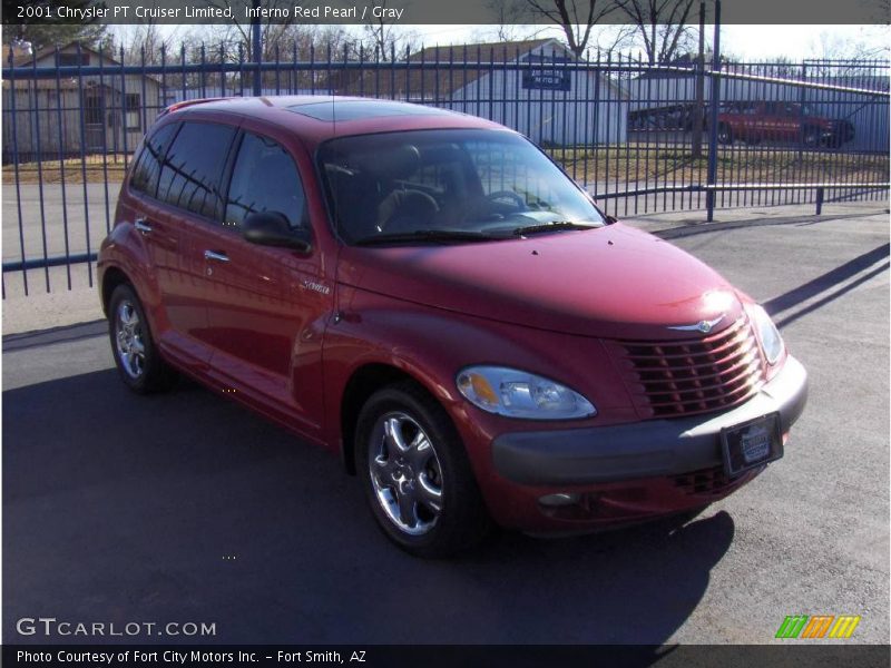 Inferno Red Pearl / Gray 2001 Chrysler PT Cruiser Limited