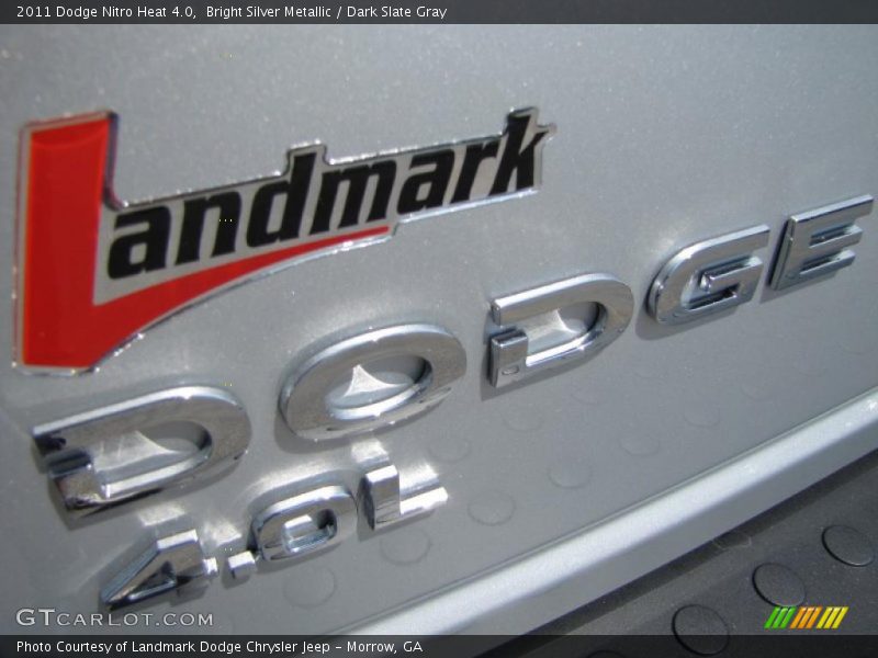 Bright Silver Metallic / Dark Slate Gray 2011 Dodge Nitro Heat 4.0