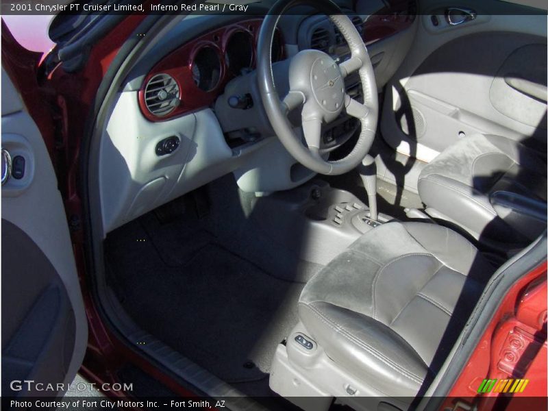 Inferno Red Pearl / Gray 2001 Chrysler PT Cruiser Limited
