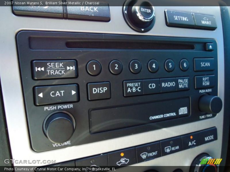 Brilliant Silver Metallic / Charcoal 2007 Nissan Murano S
