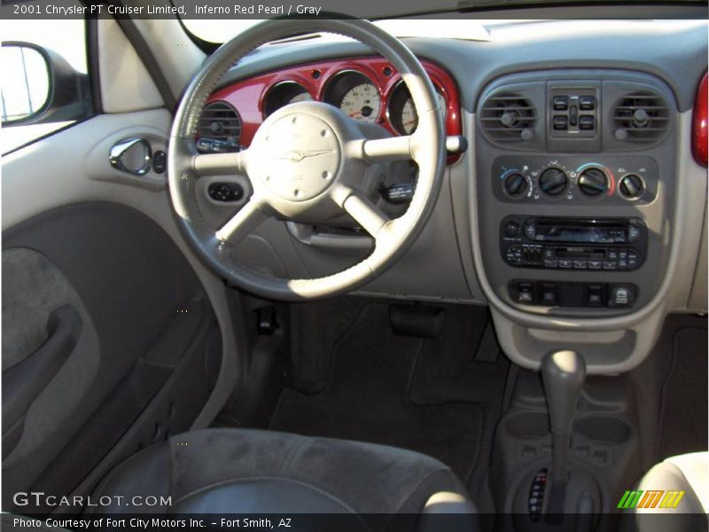 Inferno Red Pearl / Gray 2001 Chrysler PT Cruiser Limited
