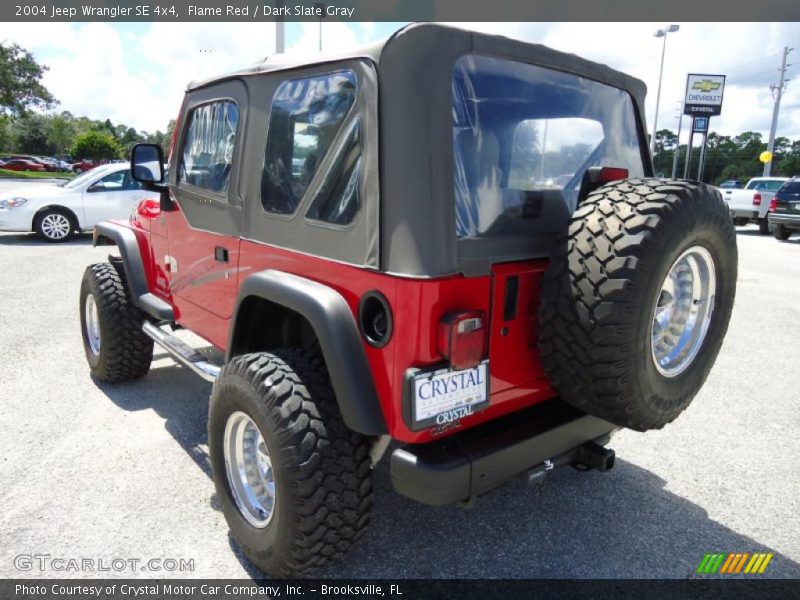 Flame Red / Dark Slate Gray 2004 Jeep Wrangler SE 4x4