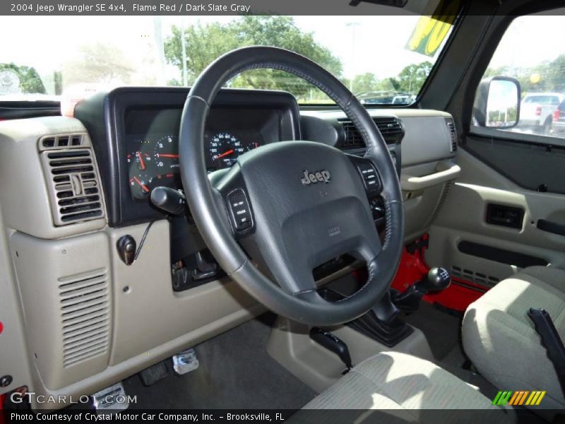 Flame Red / Dark Slate Gray 2004 Jeep Wrangler SE 4x4