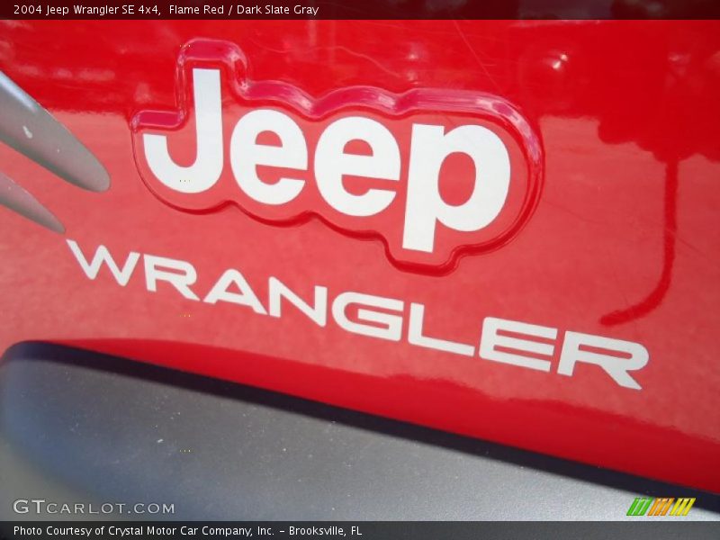 Flame Red / Dark Slate Gray 2004 Jeep Wrangler SE 4x4