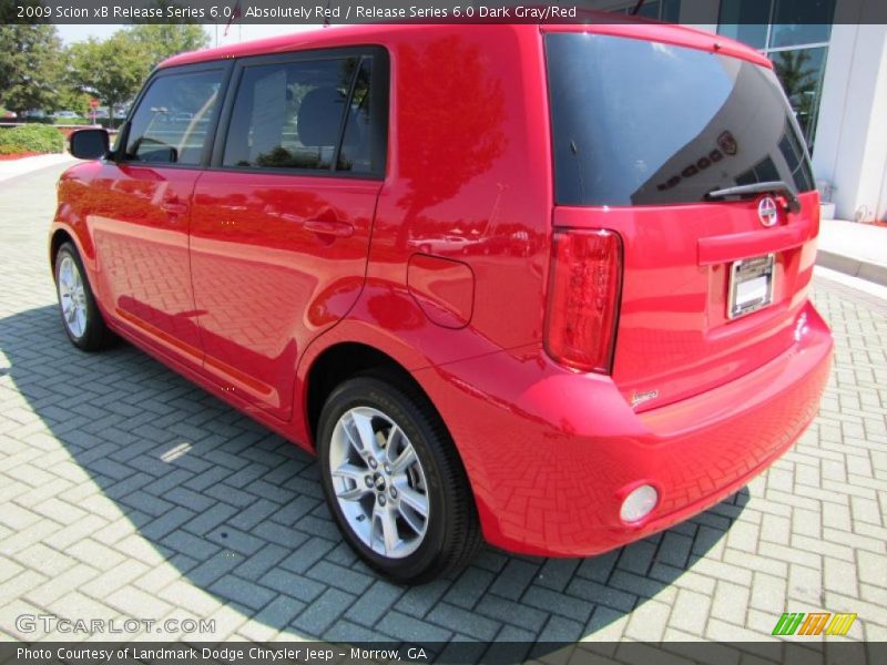 Absolutely Red / Release Series 6.0 Dark Gray/Red 2009 Scion xB Release Series 6.0