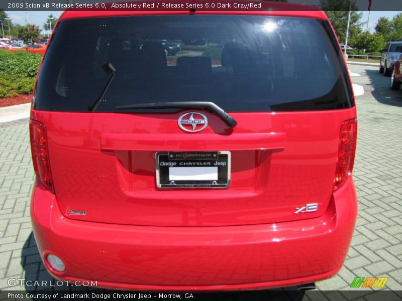 Absolutely Red / Release Series 6.0 Dark Gray/Red 2009 Scion xB Release Series 6.0