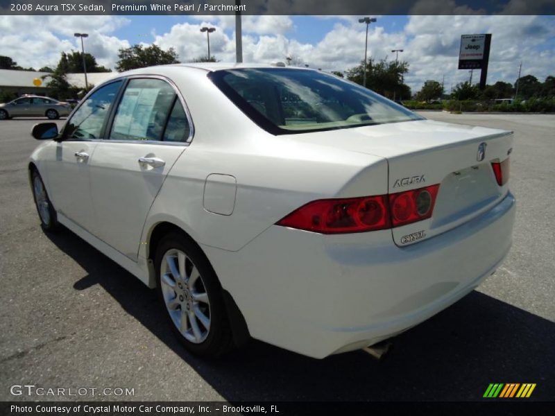 Premium White Pearl / Parchment 2008 Acura TSX Sedan